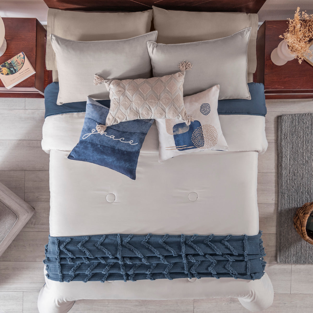 Edredón Burdeos Matrimonial XL-Vianney