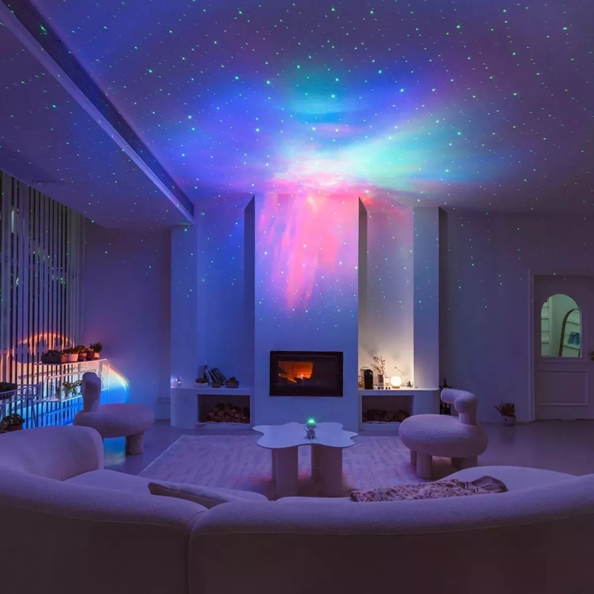 Lampara led de astronauta proyector de galaxia,estrellas