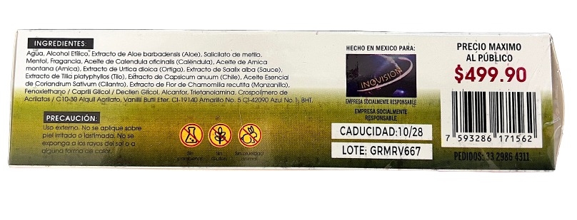 Green Marvel Gel Corporal 250 ml 