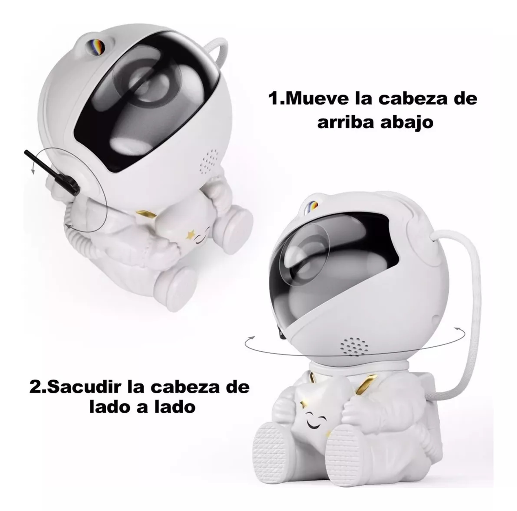 Lampara led de astronauta proyector de galaxia,estrellas