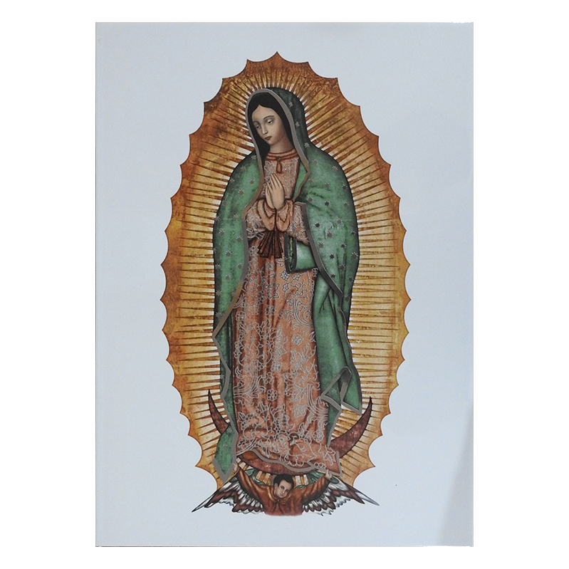 Imagen de la Virgen de Guadalupe en Azulejo Tamaño 35x50 cm Primera Exteriores Alcesa
