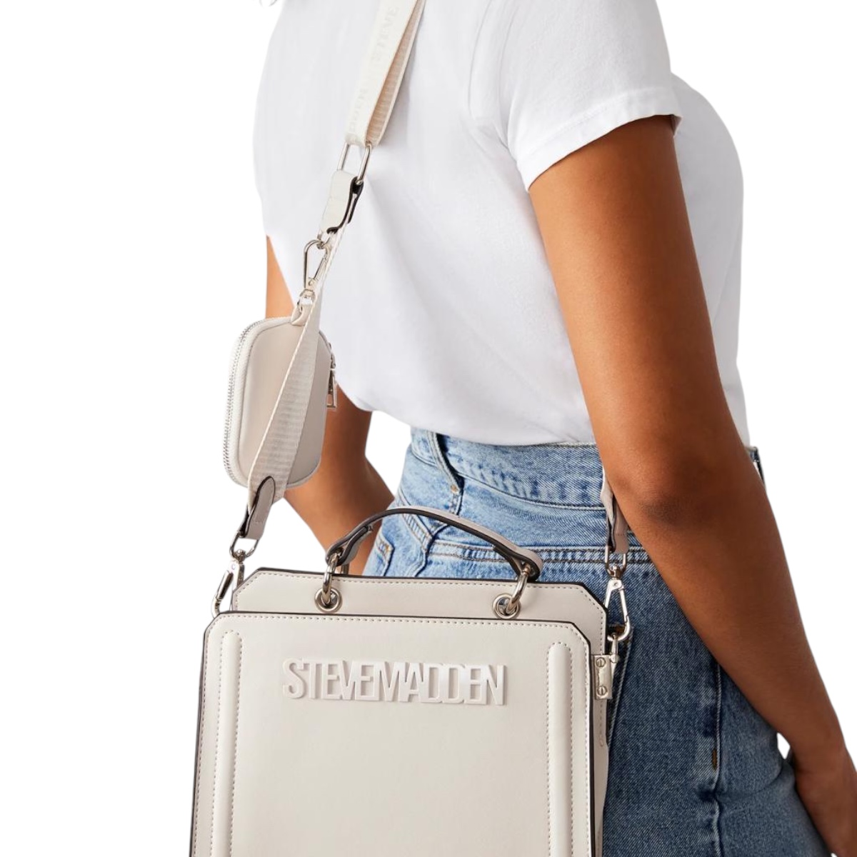 Bolsa Para Dama Bevelyn Steve Madden White