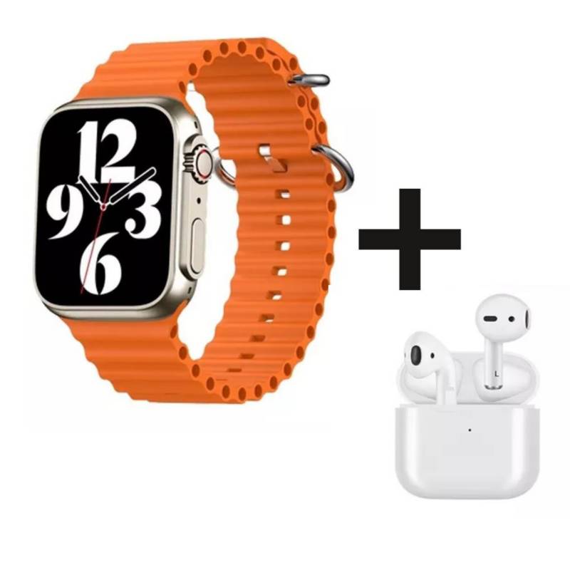 T900 Ultra Max Reloj Inteligente De Pantalla Grande Con Auriculares Bluetooth Inalámbricos 2 En 1 SmartWatch