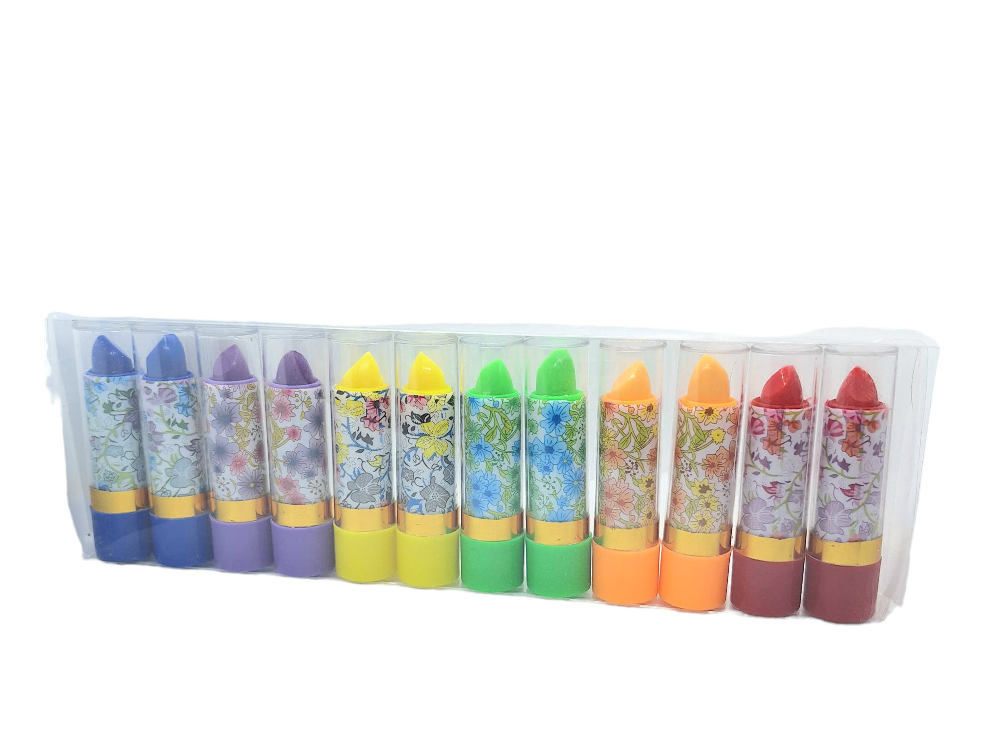El Paquete de Labial Mágico Clásico Froral Con Aromal de 12 Piezas Surtidor Para Labios