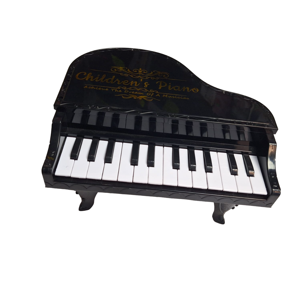 Piano Color Negro Con Luces Mini Teclado Musical Piano De Baterías 