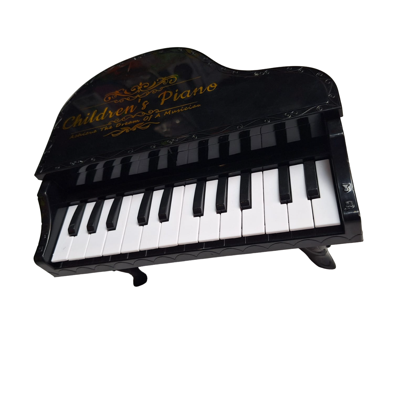 Piano Color Negro Con Luces Mini Teclado Musical Piano De Baterías 