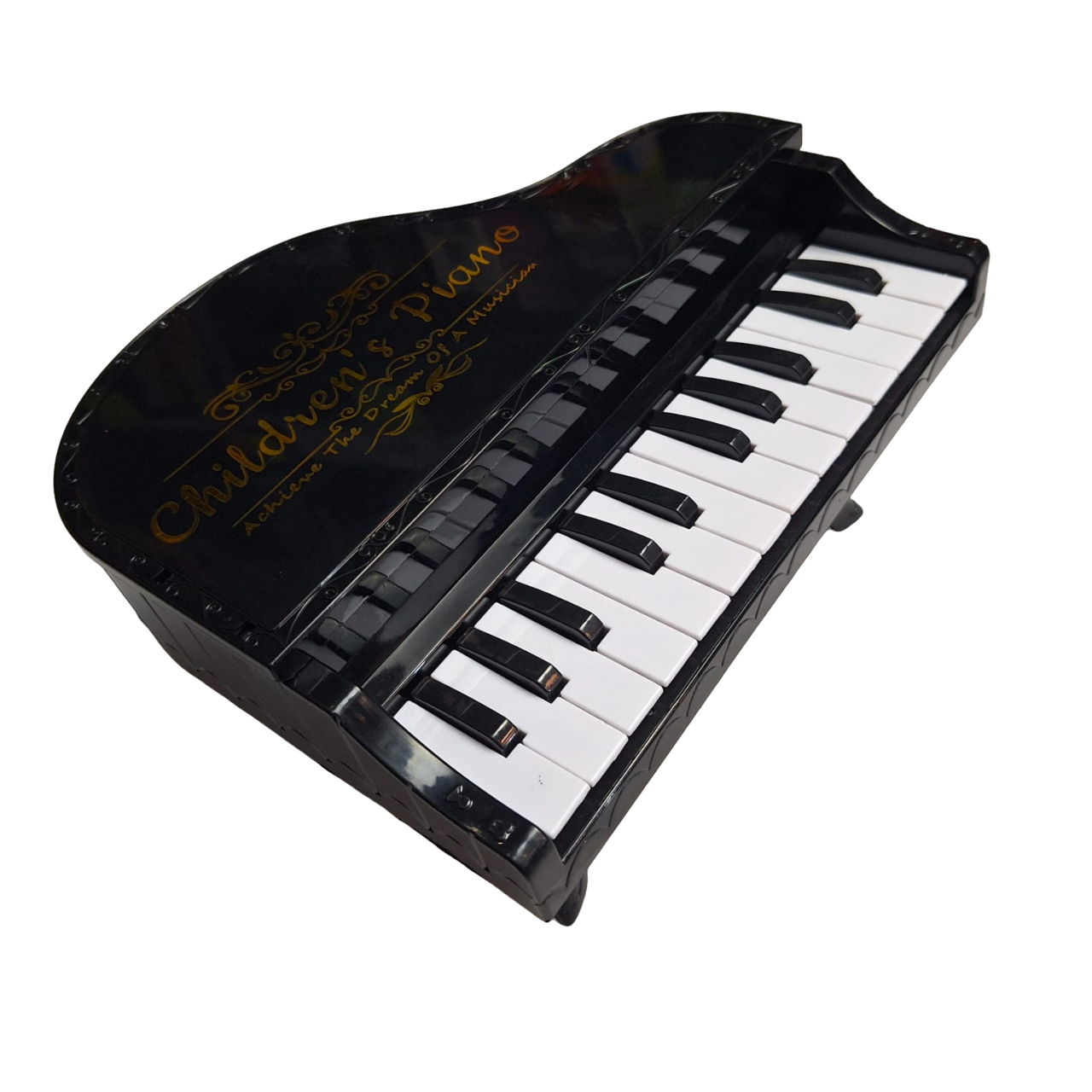 Piano Color Negro Con Luces Mini Teclado Musical Piano De Baterías 