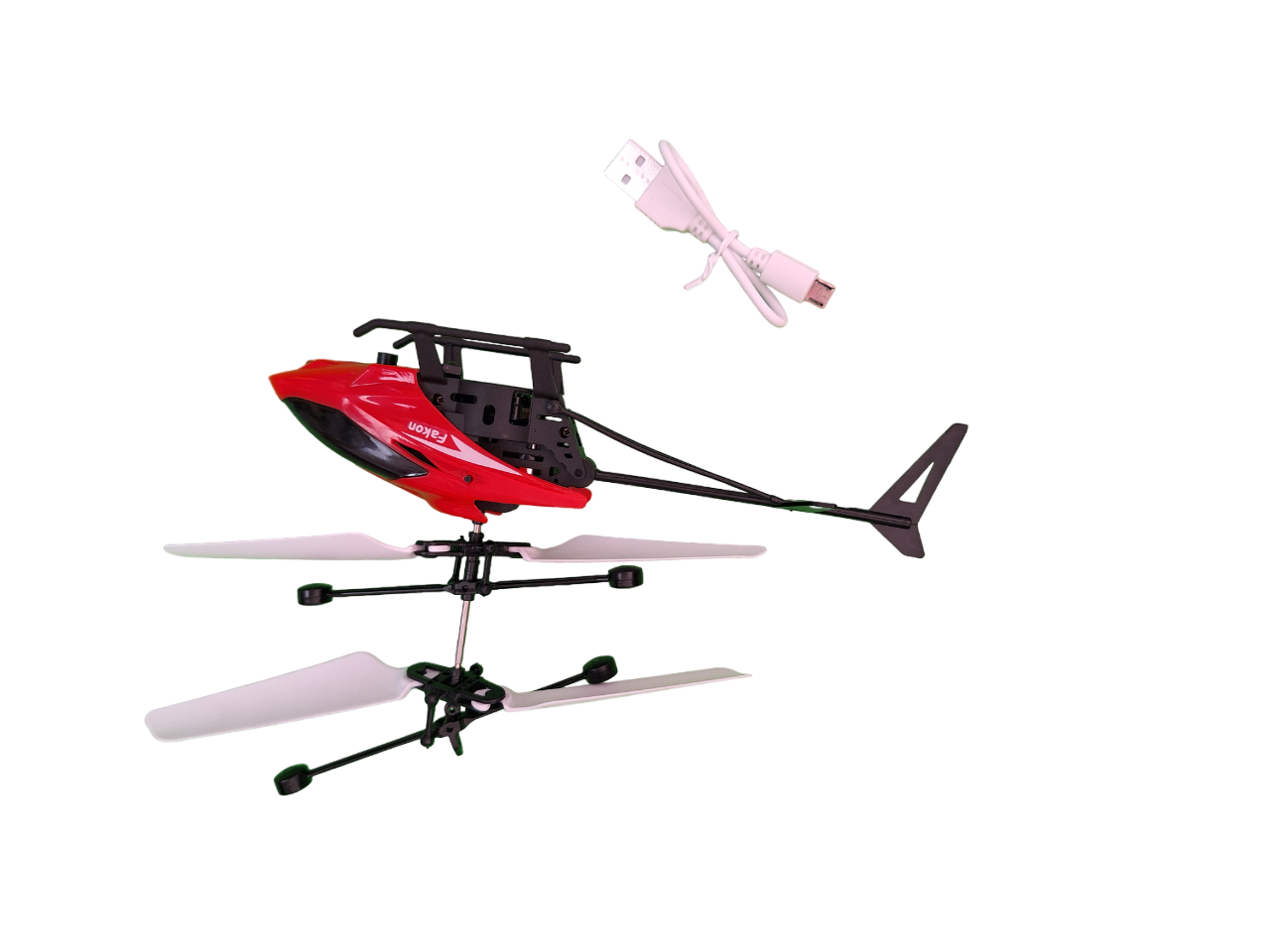 Helicóptero Con Sensor Recargable Color Rojo Mini Drone Juguete Niños