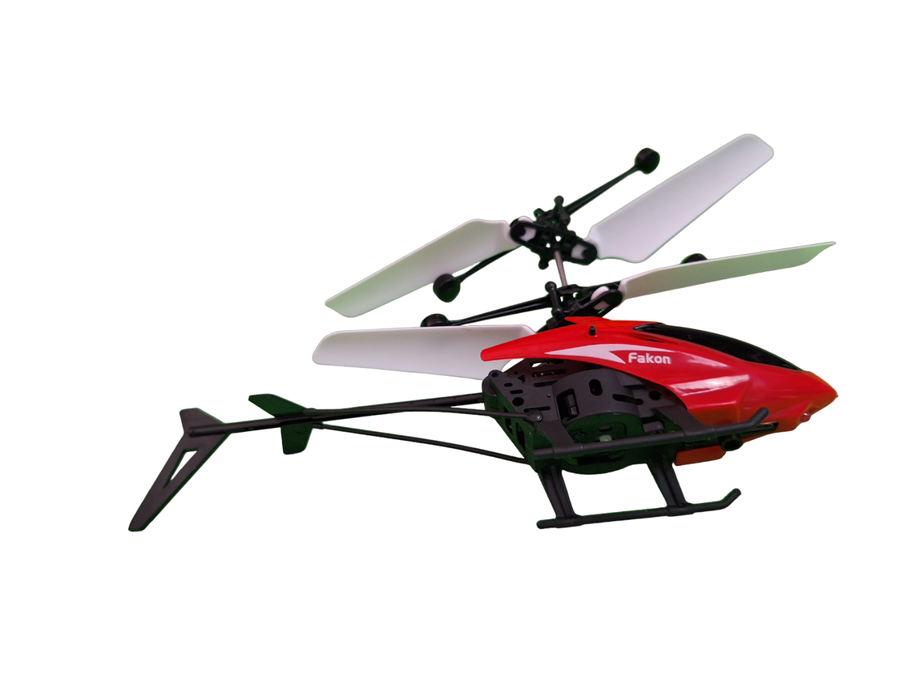 Helicóptero Con Sensor Recargable Color Rojo Mini Drone Juguete Niños