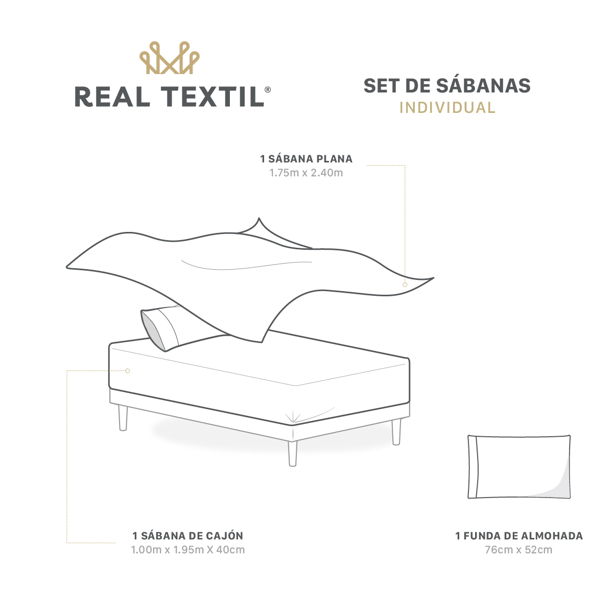 Juego de Sábanas Microfibra Individual Rosa REAL TEXTIL