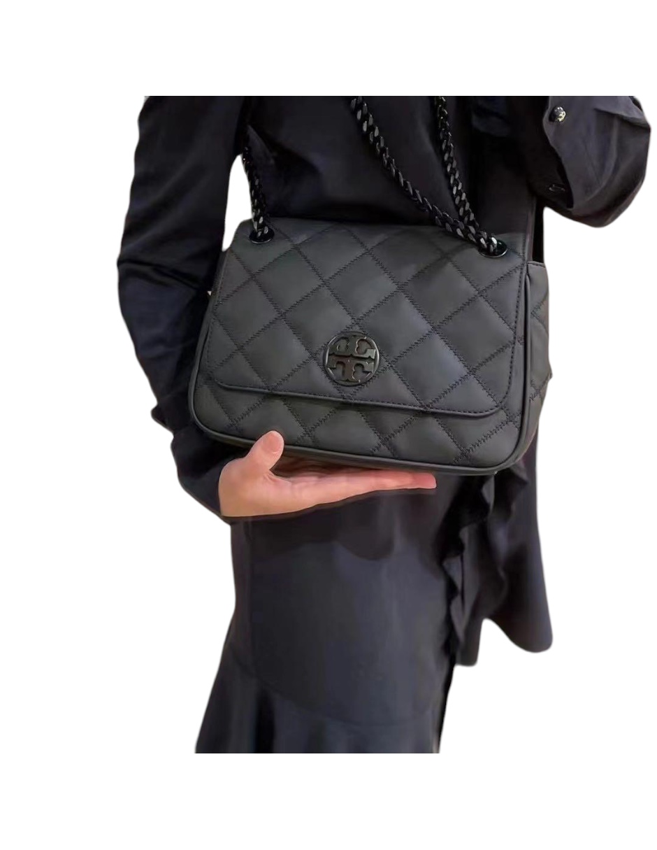 Bolsa crossbody Tory Burch Will Black de piel para mujer
