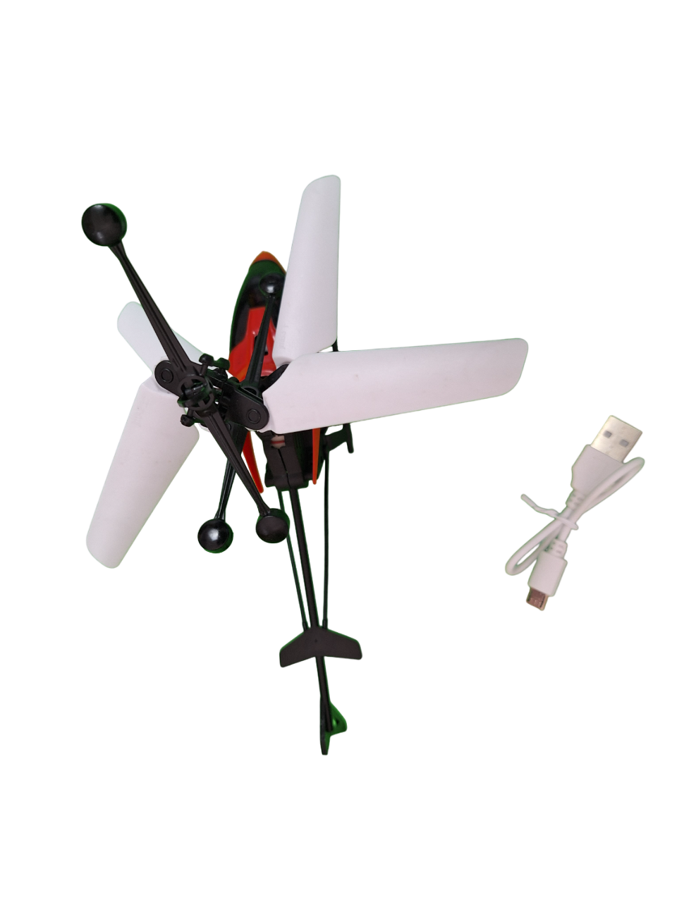 Helicóptero Con Sensor Recargable Color Rojo Mini Drone Juguete Niños