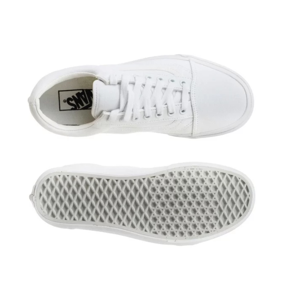 Tenis Vans Old Skool Blanco-Unisex VN000D3HW00.