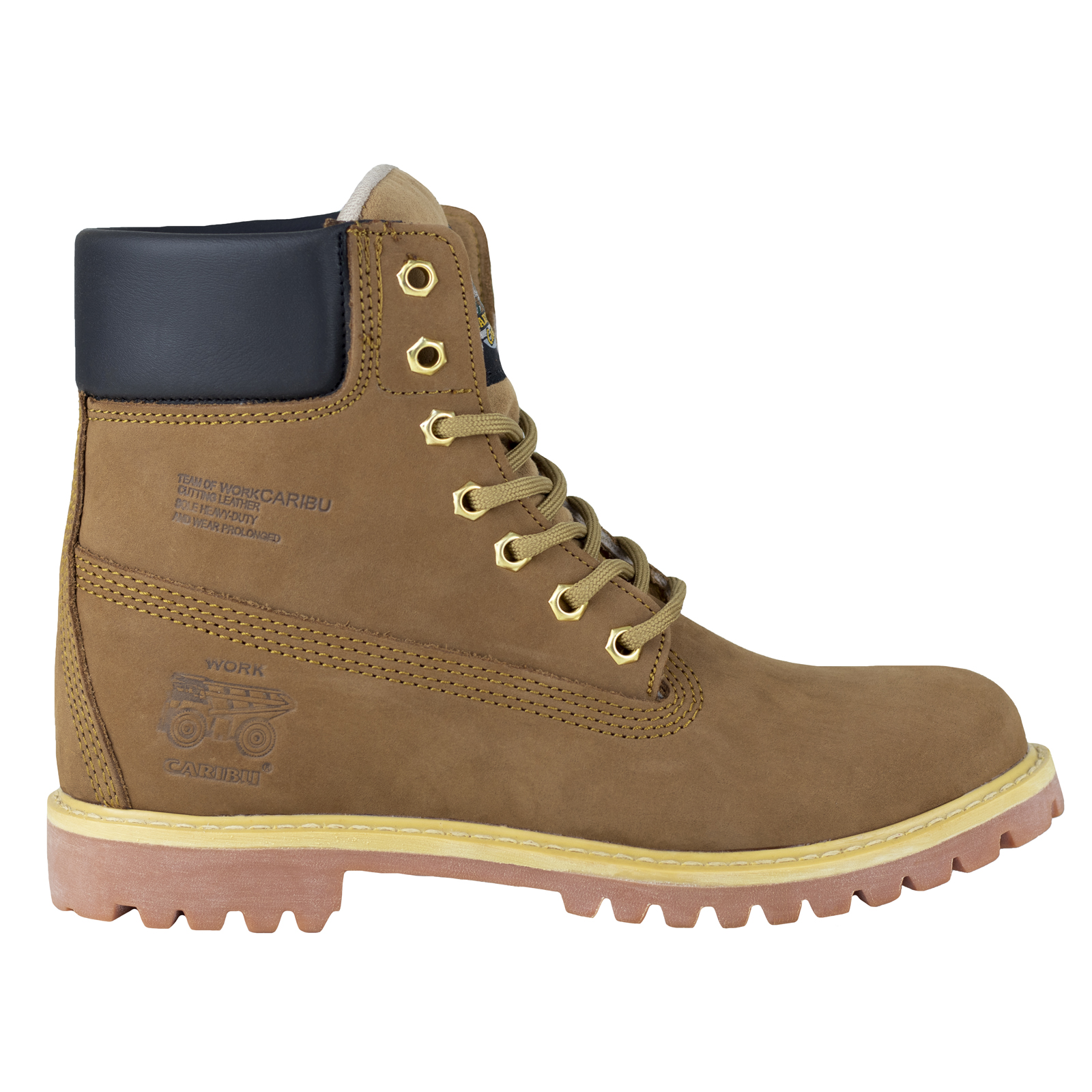 Botas Hombre Urbana Caribu 784 Nobuck Cajeta Montaña Trabajo