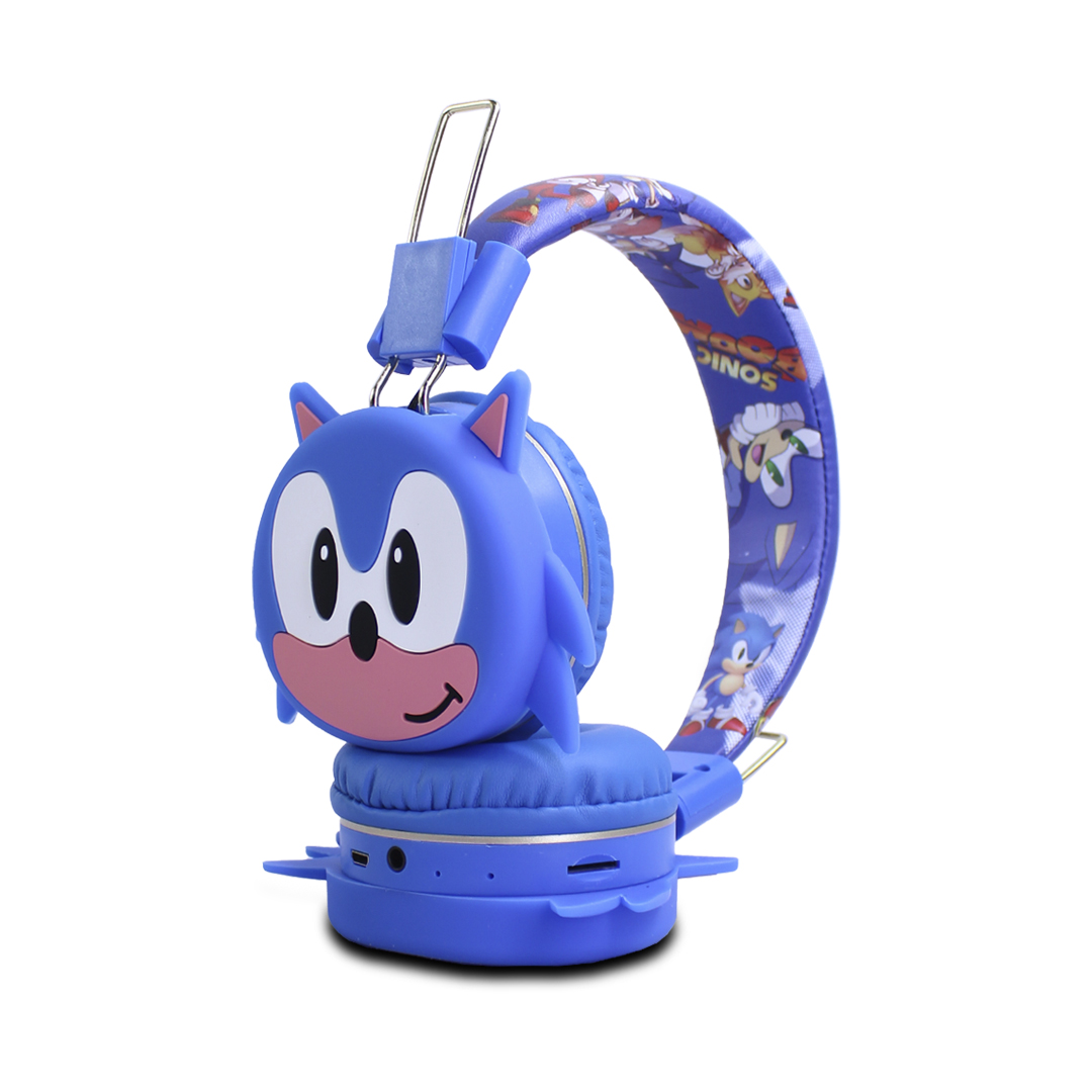 Audifonos Diadema Sonic Boom Color Azul  Bluetooth Recargables Fr-4027