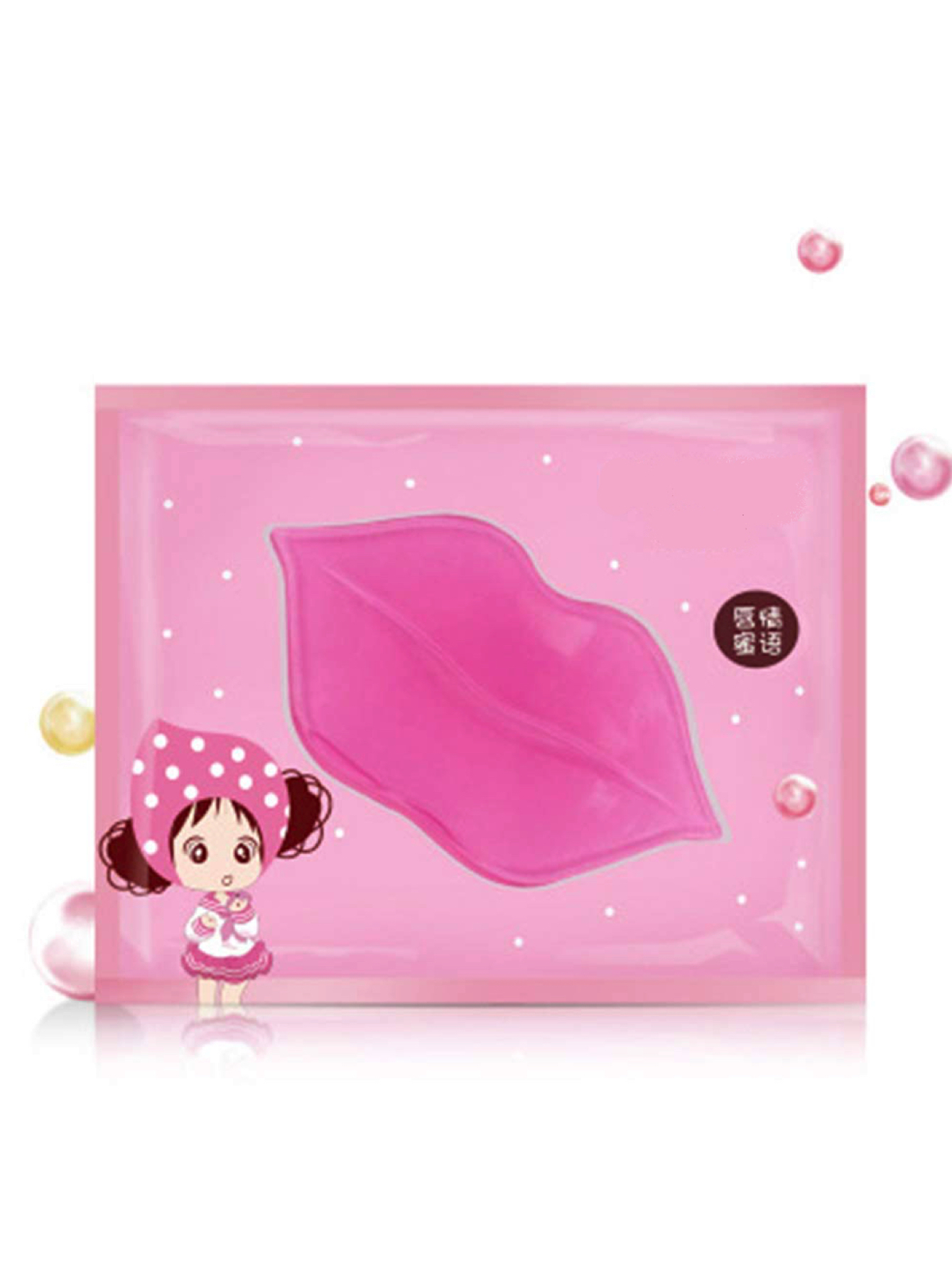 Paquete de 10 Sobres de Parches de Colágeno Para Labios Hidratante.