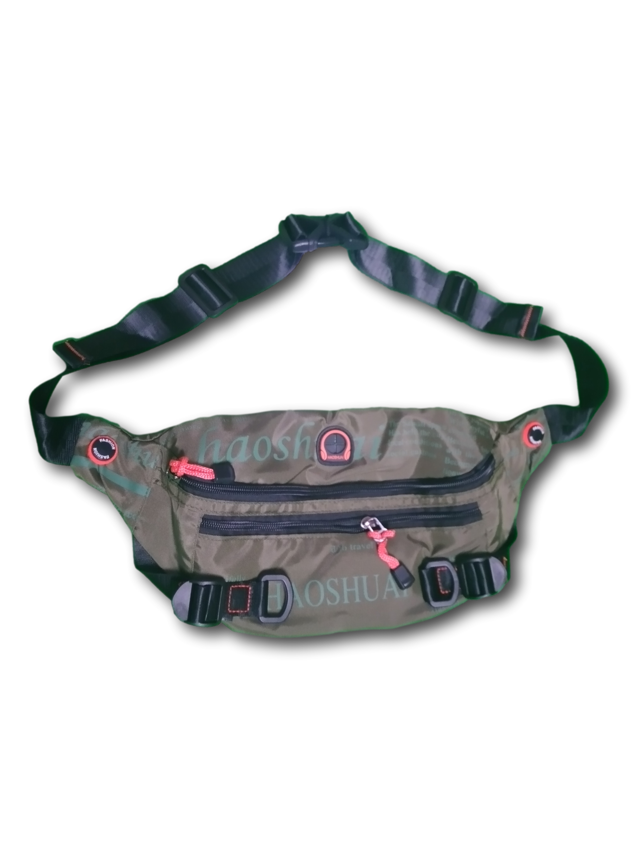 Cangurera De Buena Calidad Grande Riñonera Color Verde Para Hombre 