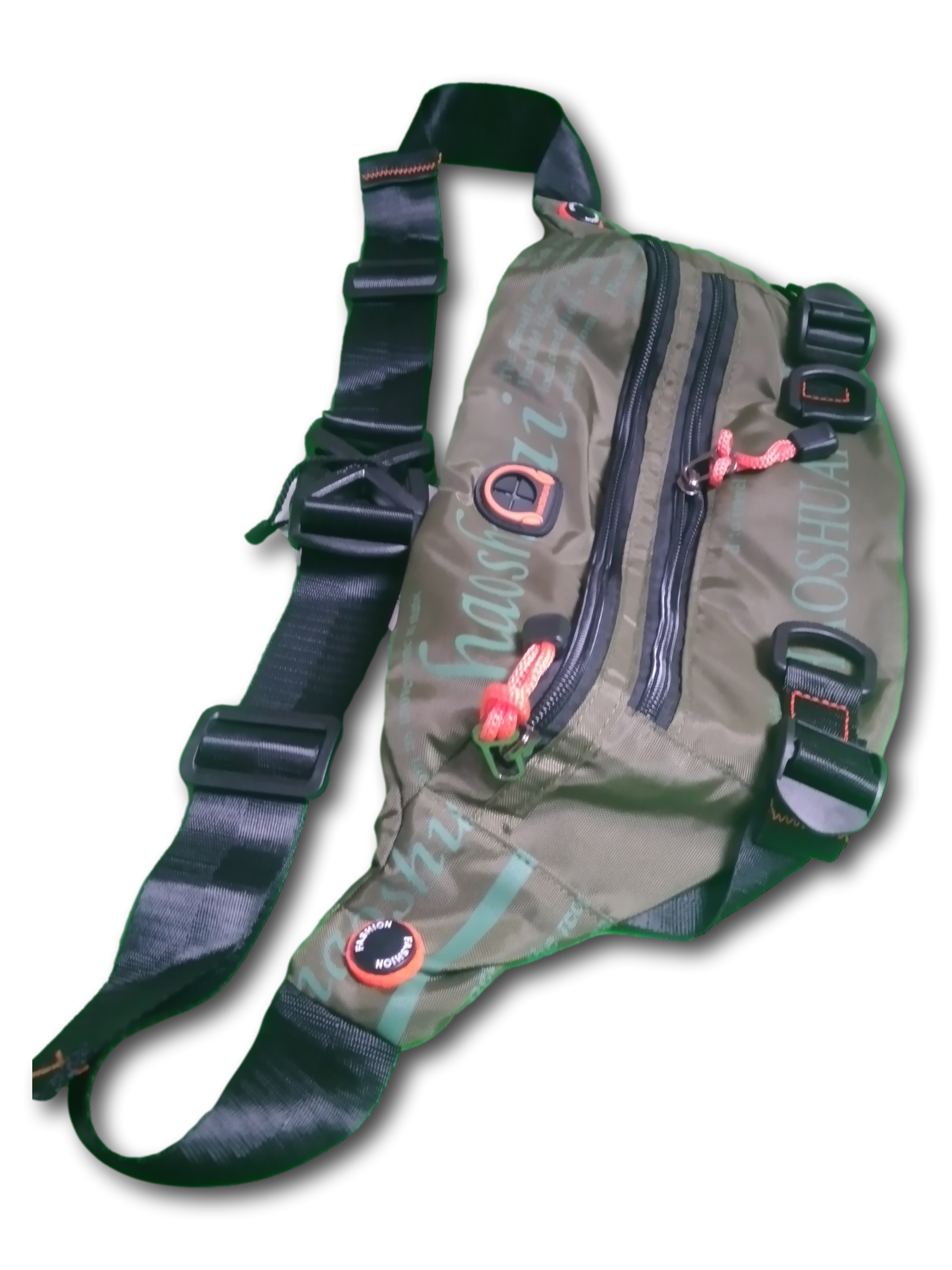 Cangurera De Buena Calidad Grande Riñonera Color Verde Para Hombre 