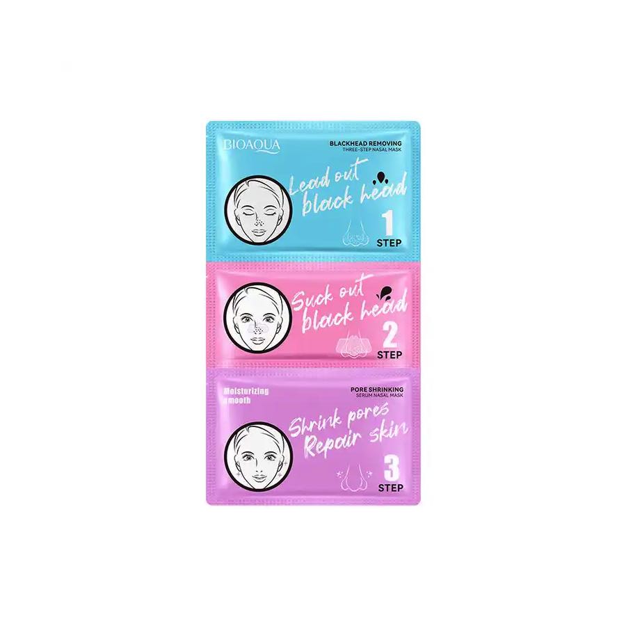 Set de 10 Mascarillas 3 Pasos Tiras para Puntos Negros