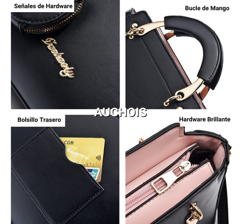 Bolsa Bandolera Mujer Bolsos Para Dama Moda Crossbody Cuero