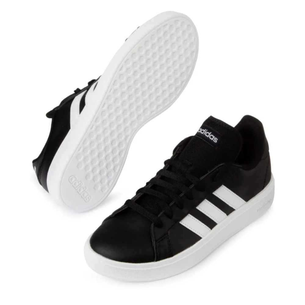 Tenis Casual Adidas Grand Court Base 2.0 Negro GW9262 Unisex.