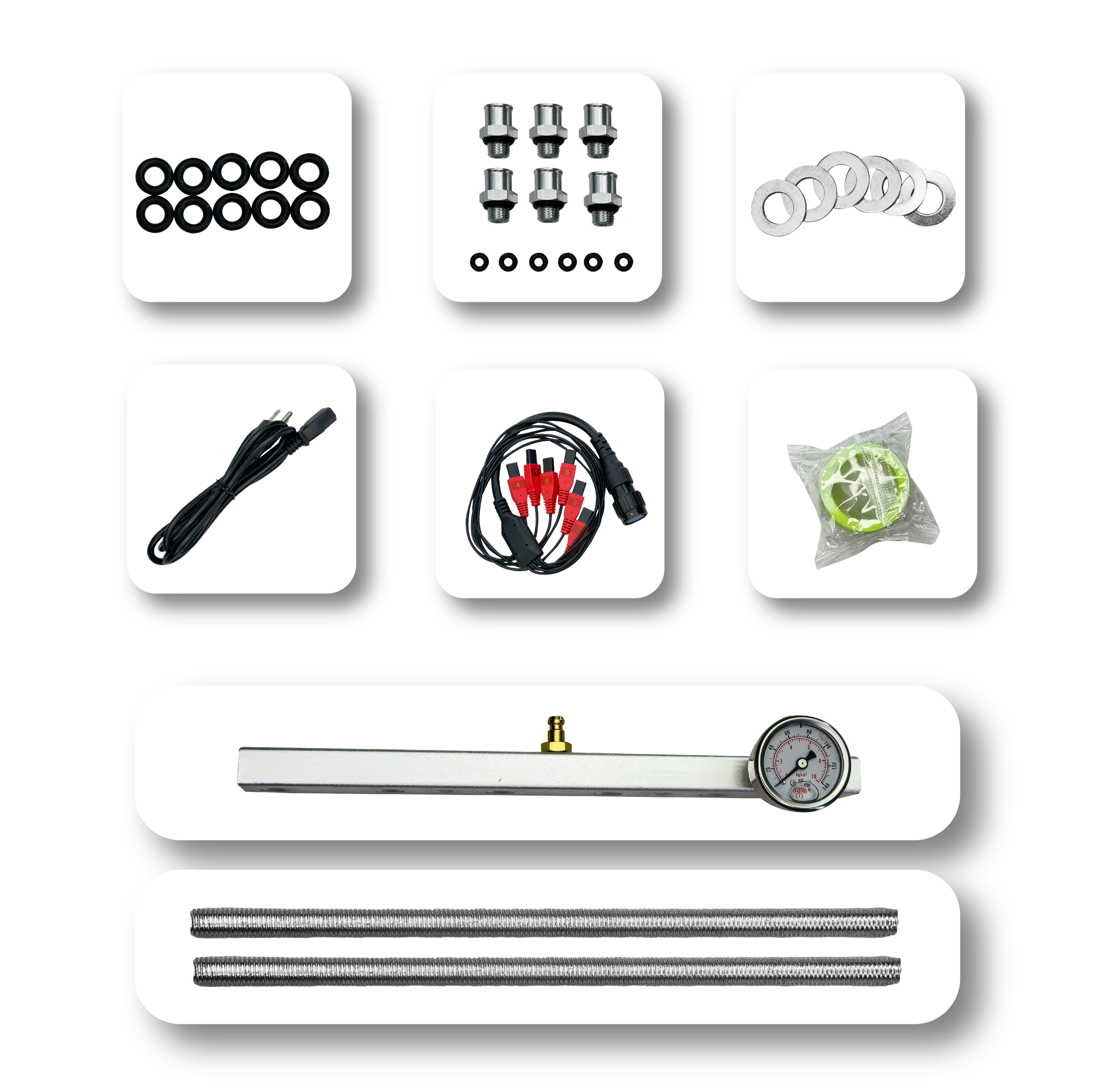 Laboratorio De Inyectores HANTEC 6 Inyectores GDI Piezoeléctrico .