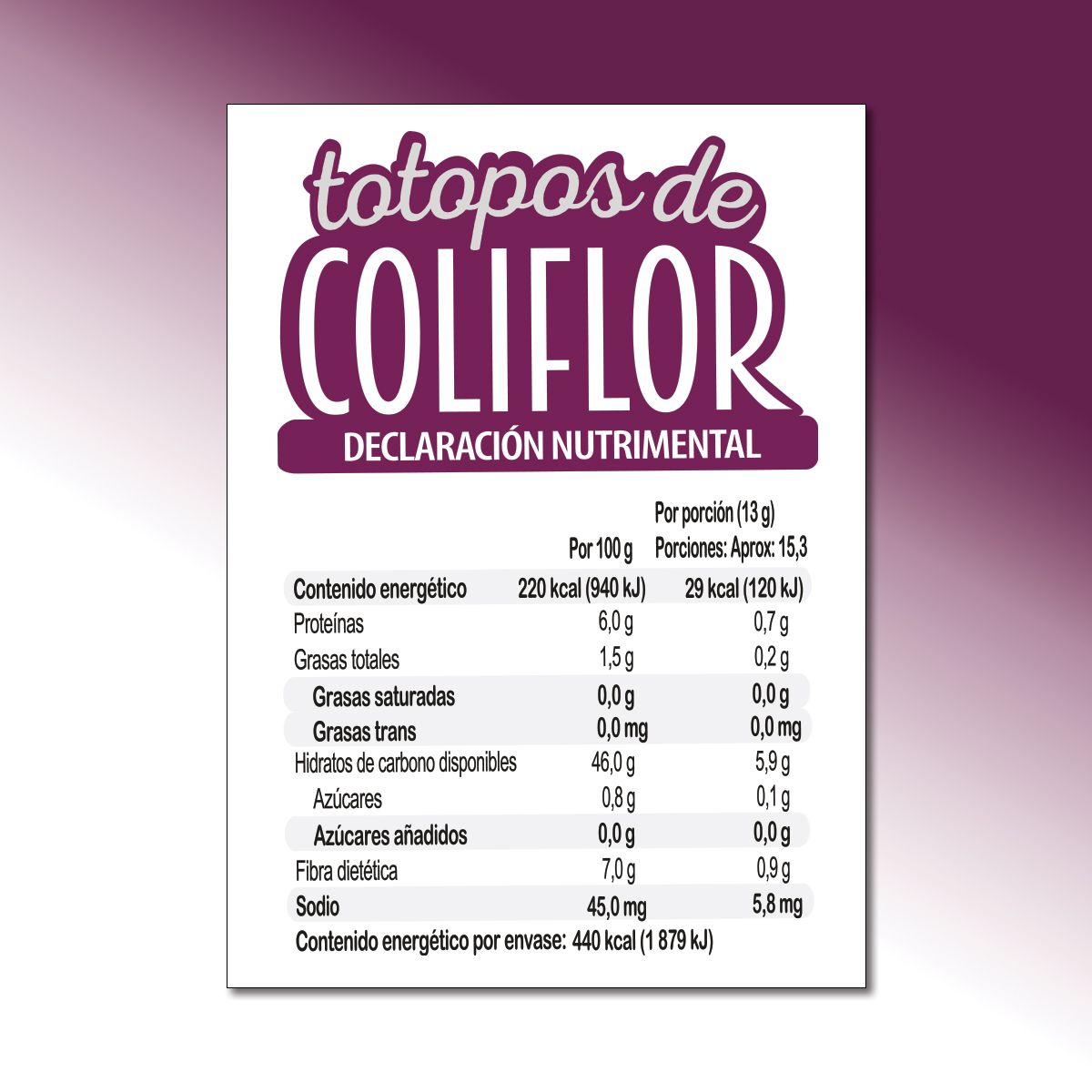 CINCA Totopos de Coliflor Saludables Sin Conservadores, Sin Grasas Trans, Sin Gluten, Vegano, 3 Paquetes de 200g.