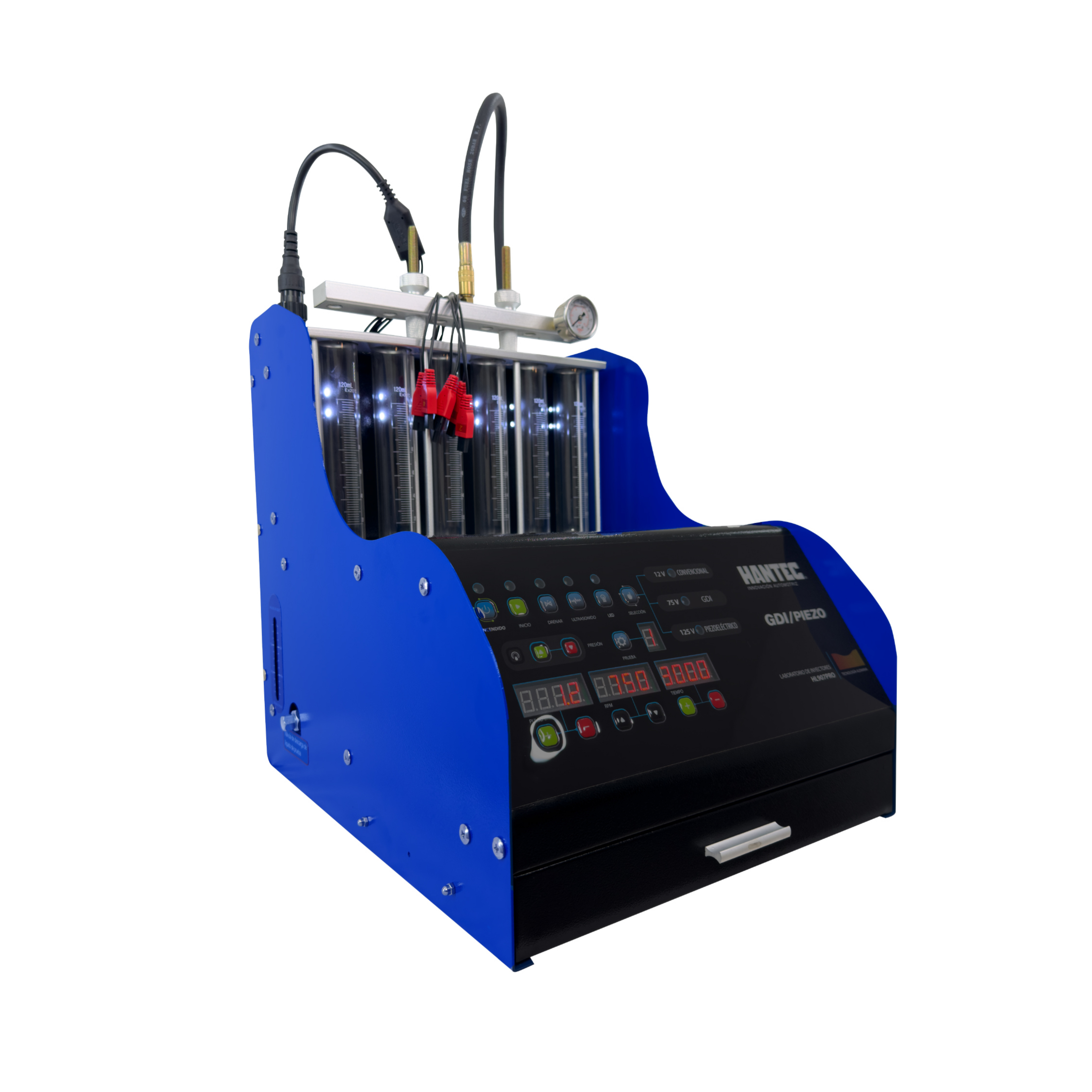 Laboratorio De Inyectores HANTEC 6 Inyectores GDI Piezoeléctrico .