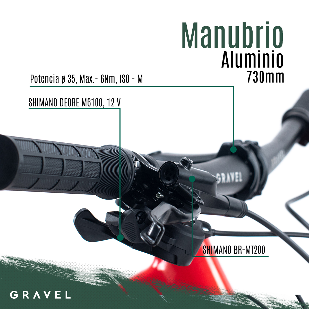 Bicicleta De Montaña Merú R29 12v Shimano Deore ROJO Cuadro 15.