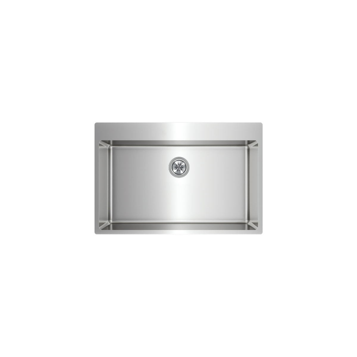 Tarja Sencilla Dual Mount Teka FORLINEA 75.50 1C 805 de 75 cm Acero Inox.
