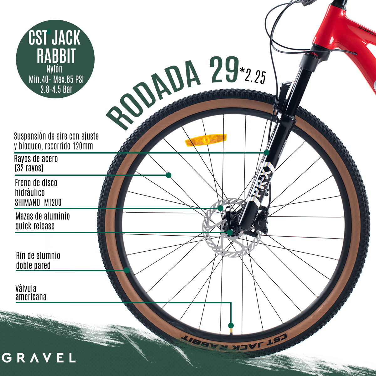 Bicicleta De Montaña Merú R29 12v Shimano Deore ROJO Cuadro 15.