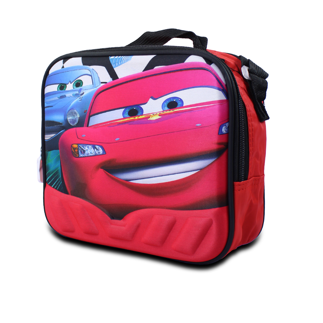 Kit Escolar Mochila Lonchera Y Lapicera De Cars Rayo Macqueen Para Niños