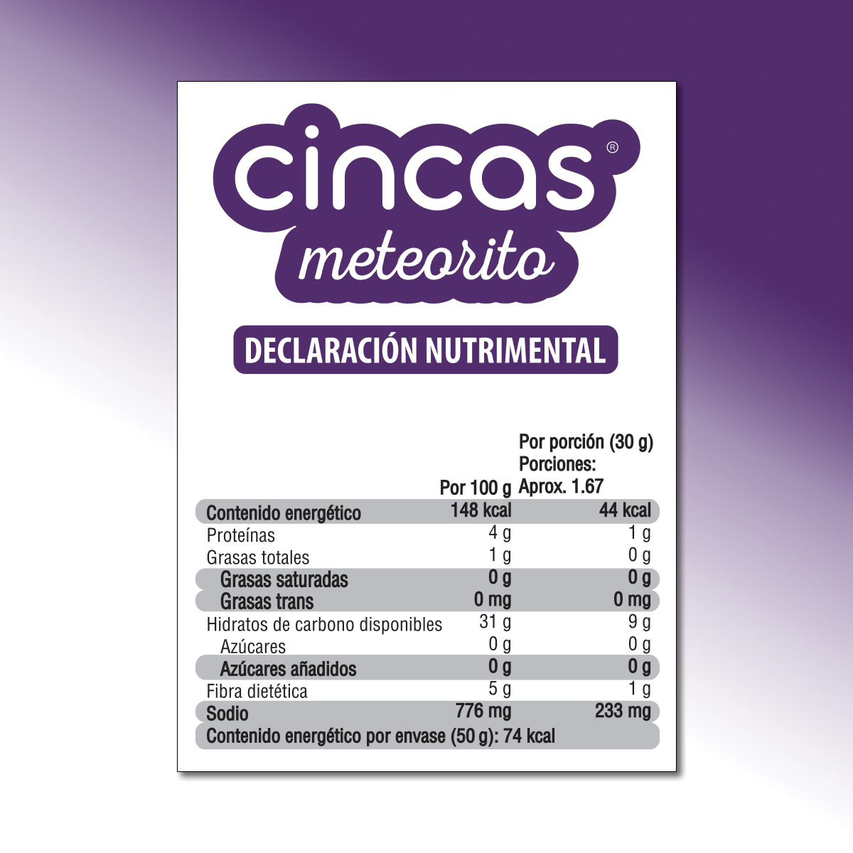 CINCA Botana Horneada de Coliflor y Maíz Saludable Sin Conservadores, Sin Grasas Trans, Sin Gluten, Vegano, Sabor Chile y Limón, 5 Paquetes de 50g.