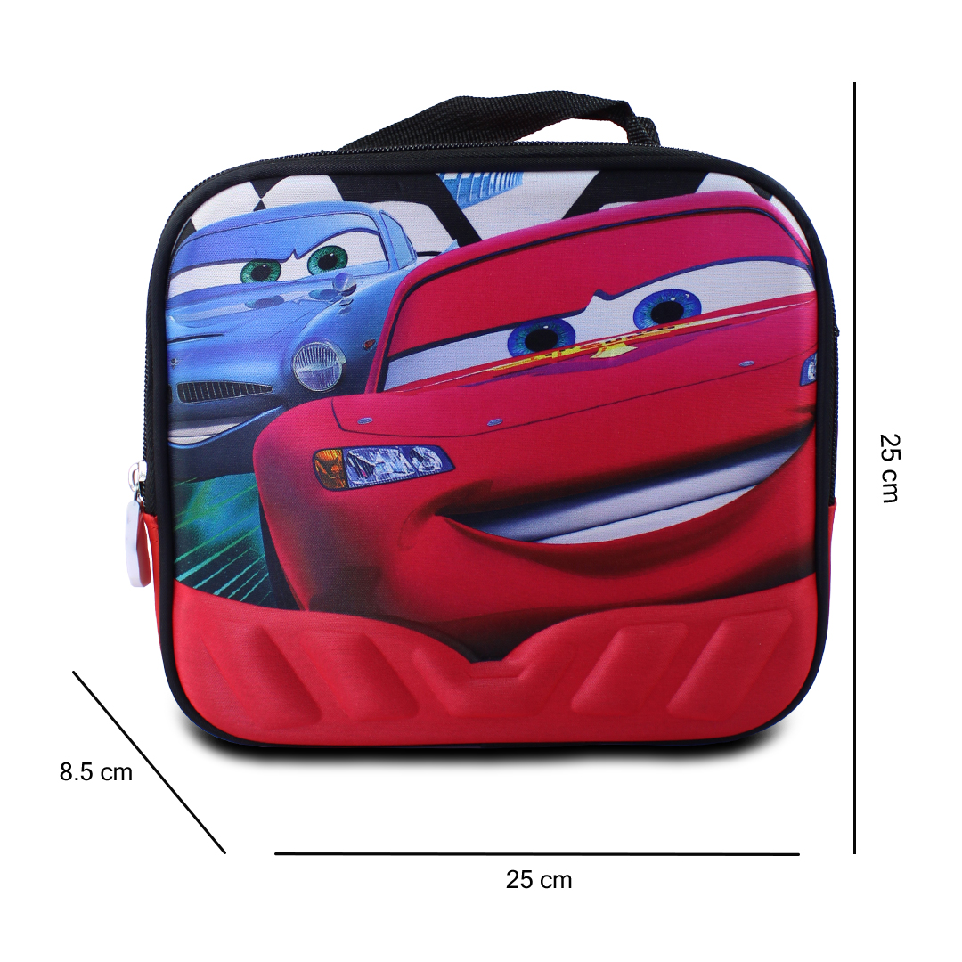 Kit Escolar Mochila Lonchera Y Lapicera De Cars Rayo Macqueen Para Niños