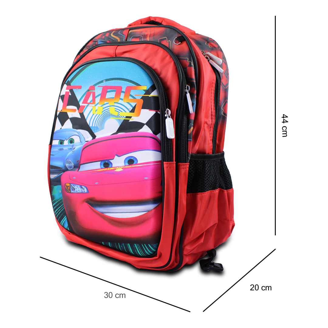 Kit Escolar Mochila Lonchera Y Lapicera De Cars Rayo Macqueen Para Niños