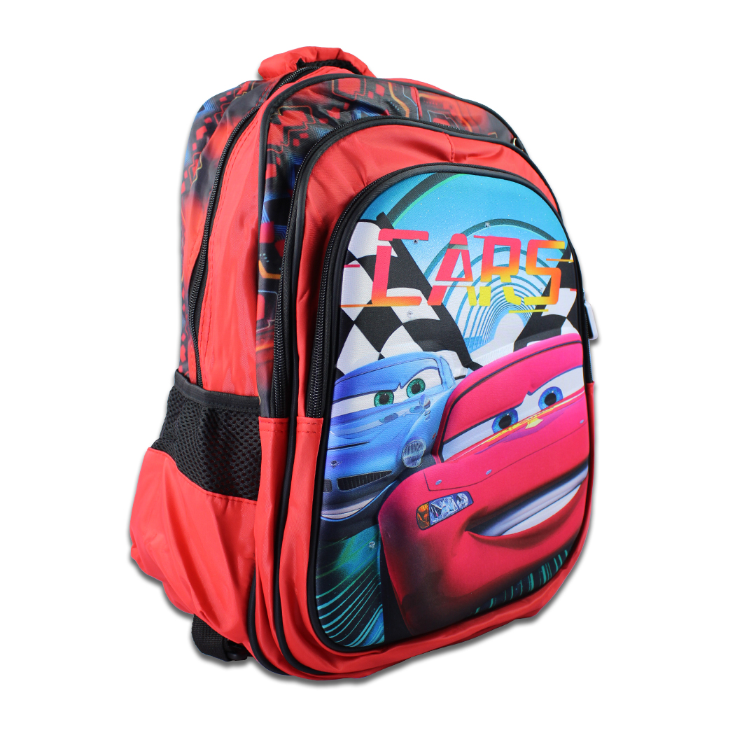 Kit Escolar Mochila Lonchera Y Lapicera De Cars Rayo Macqueen Para Niños