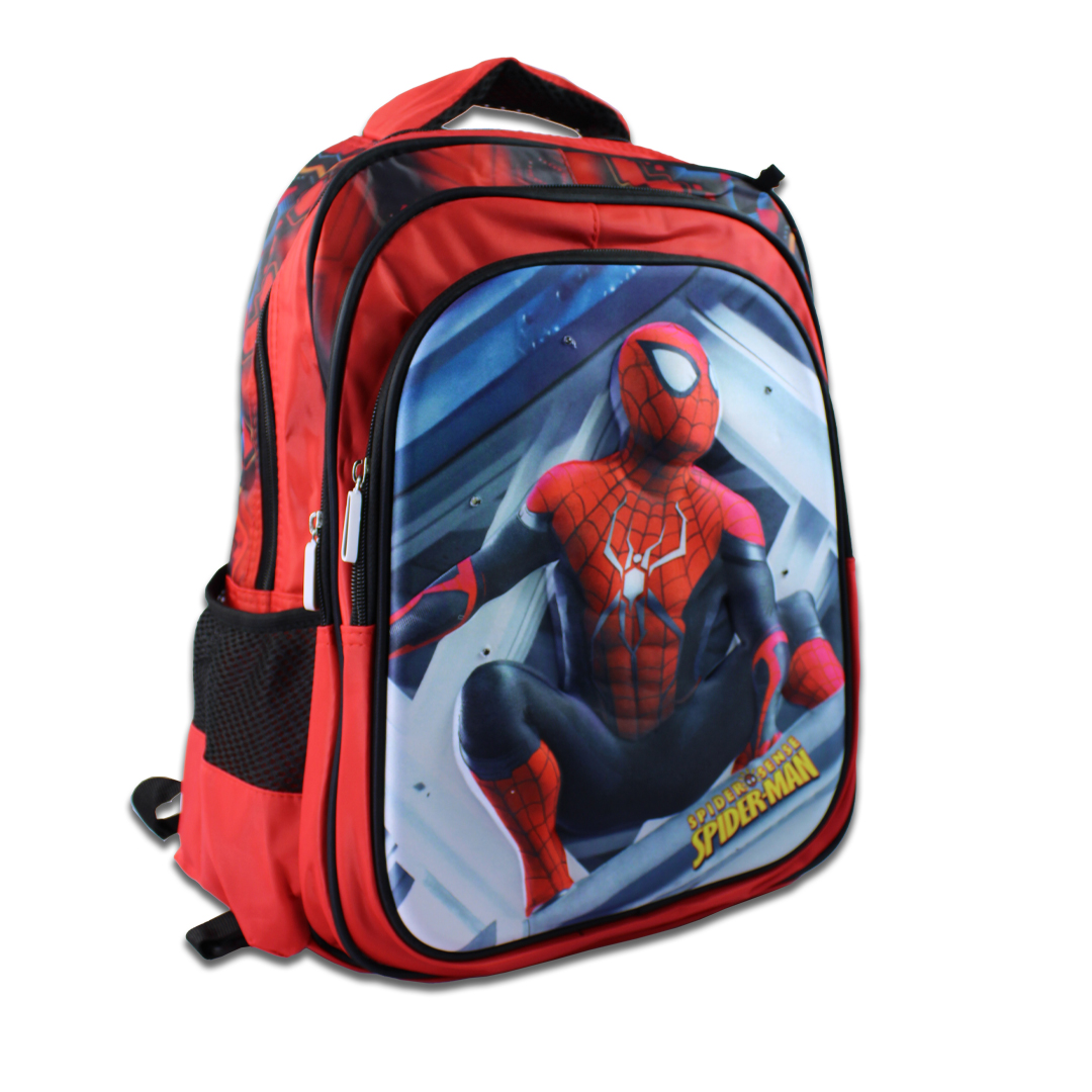 Kit Escolar Mochila Lonchera Y Lapicera De Spider Man Para Niños