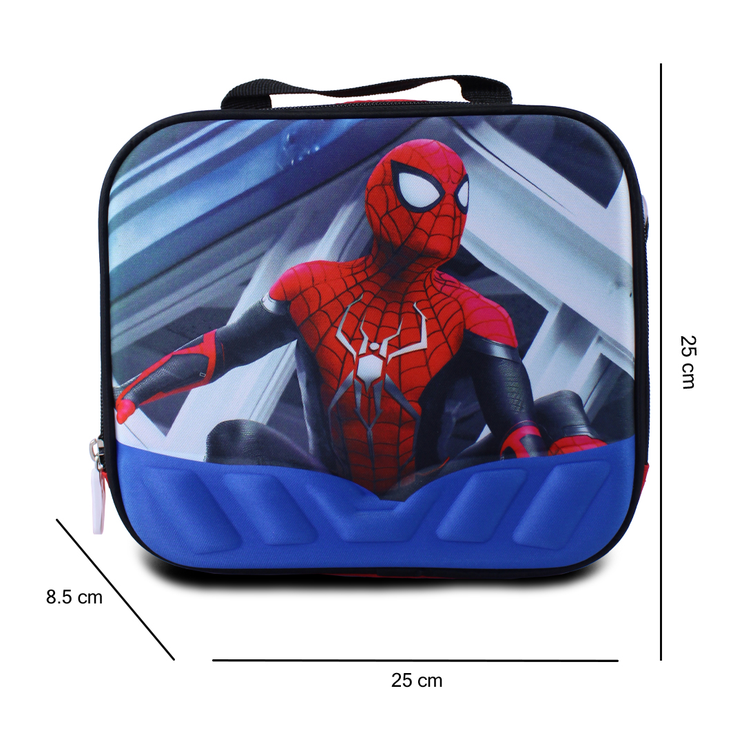 Kit Escolar Mochila Lonchera Y Lapicera De Spider Man Para Niños
