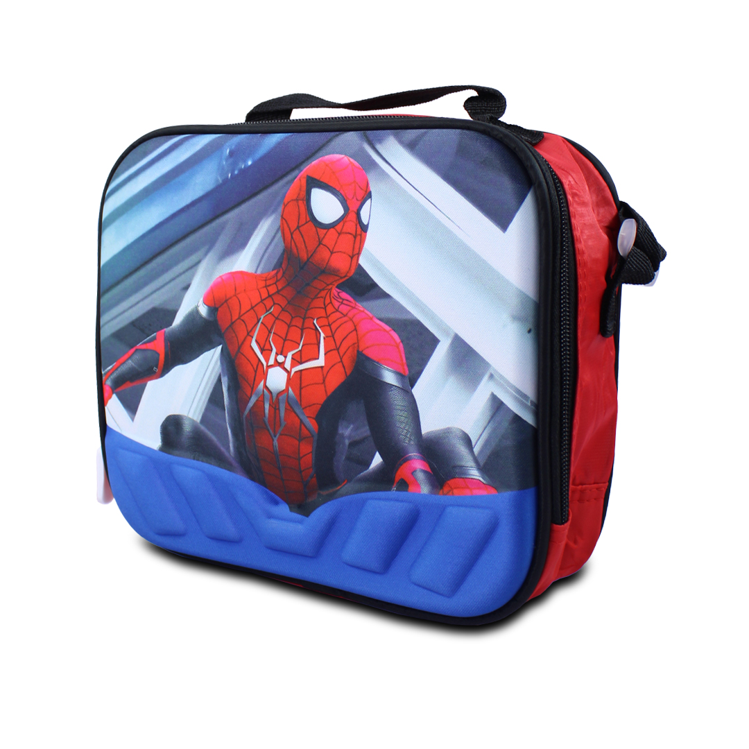 Kit Escolar Mochila Lonchera Y Lapicera De Spider Man Para Niños