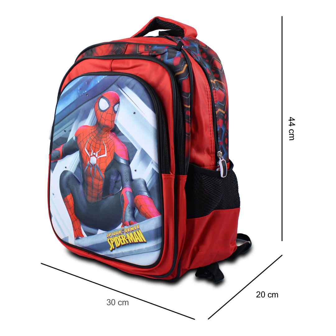 Kit Escolar Mochila Lonchera Y Lapicera De Spider Man Para Niños