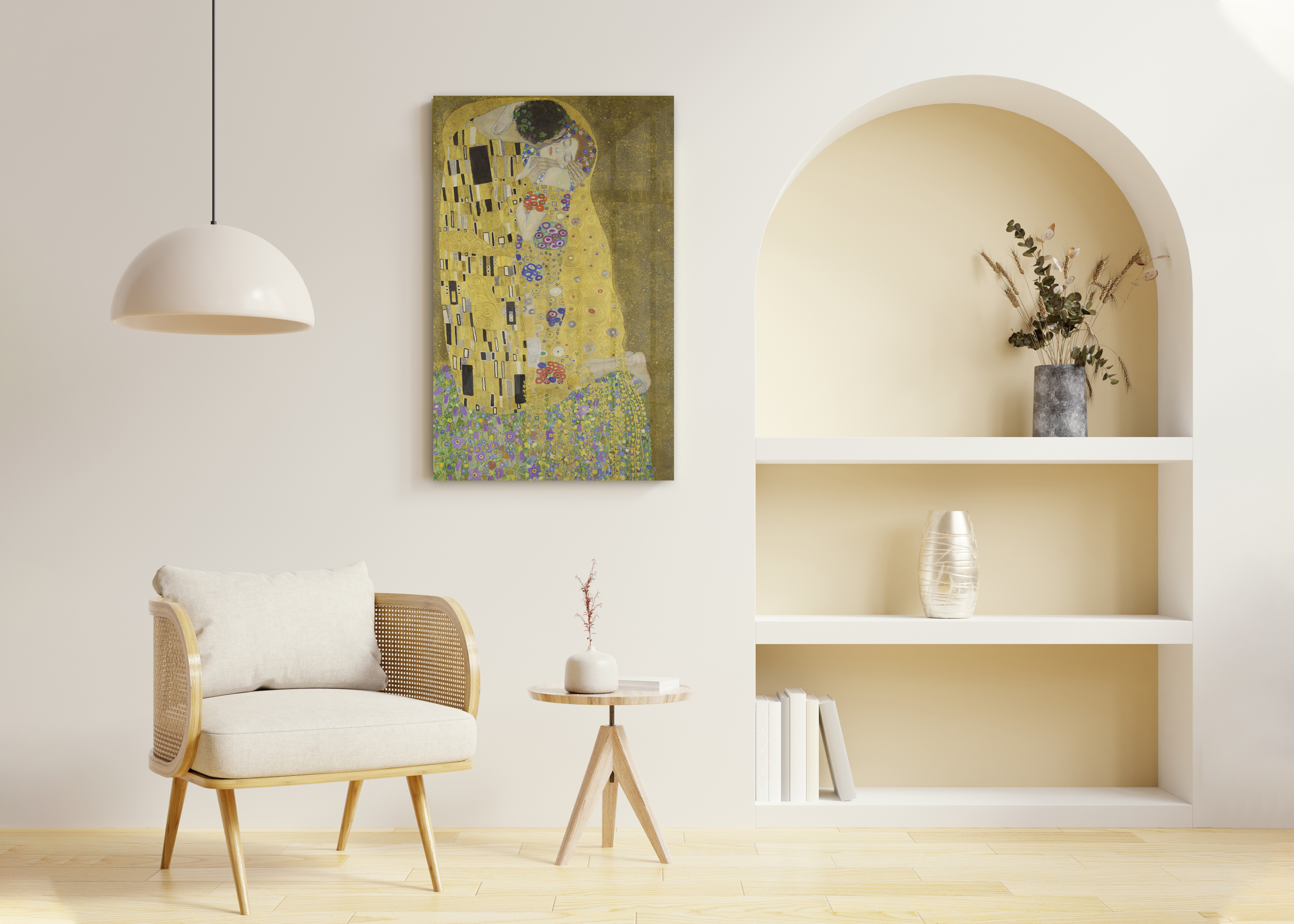 Cuadro El Beso técnica Acrílico