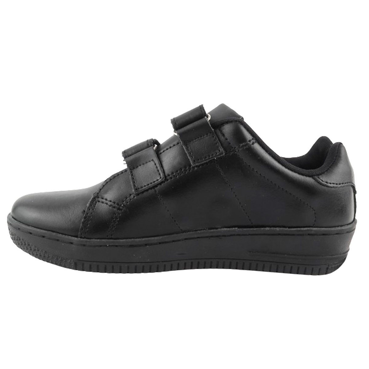Tenis Deportivos Escolares 100% piel ligero casual negro 1260-n
