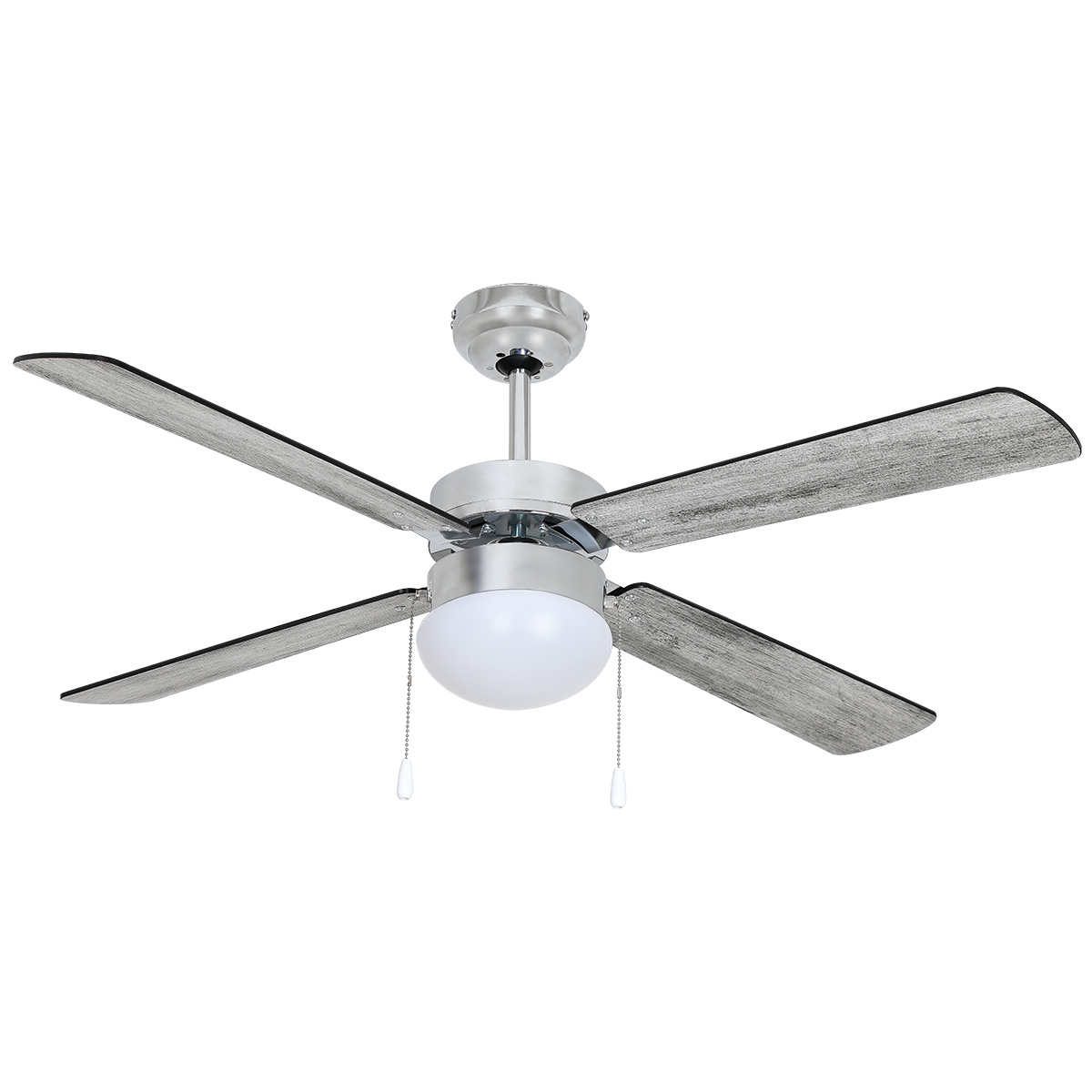 Ventilador de techo moderno de 42 pulgadas 107cm 4 aspas acabado tipo madera Beckon