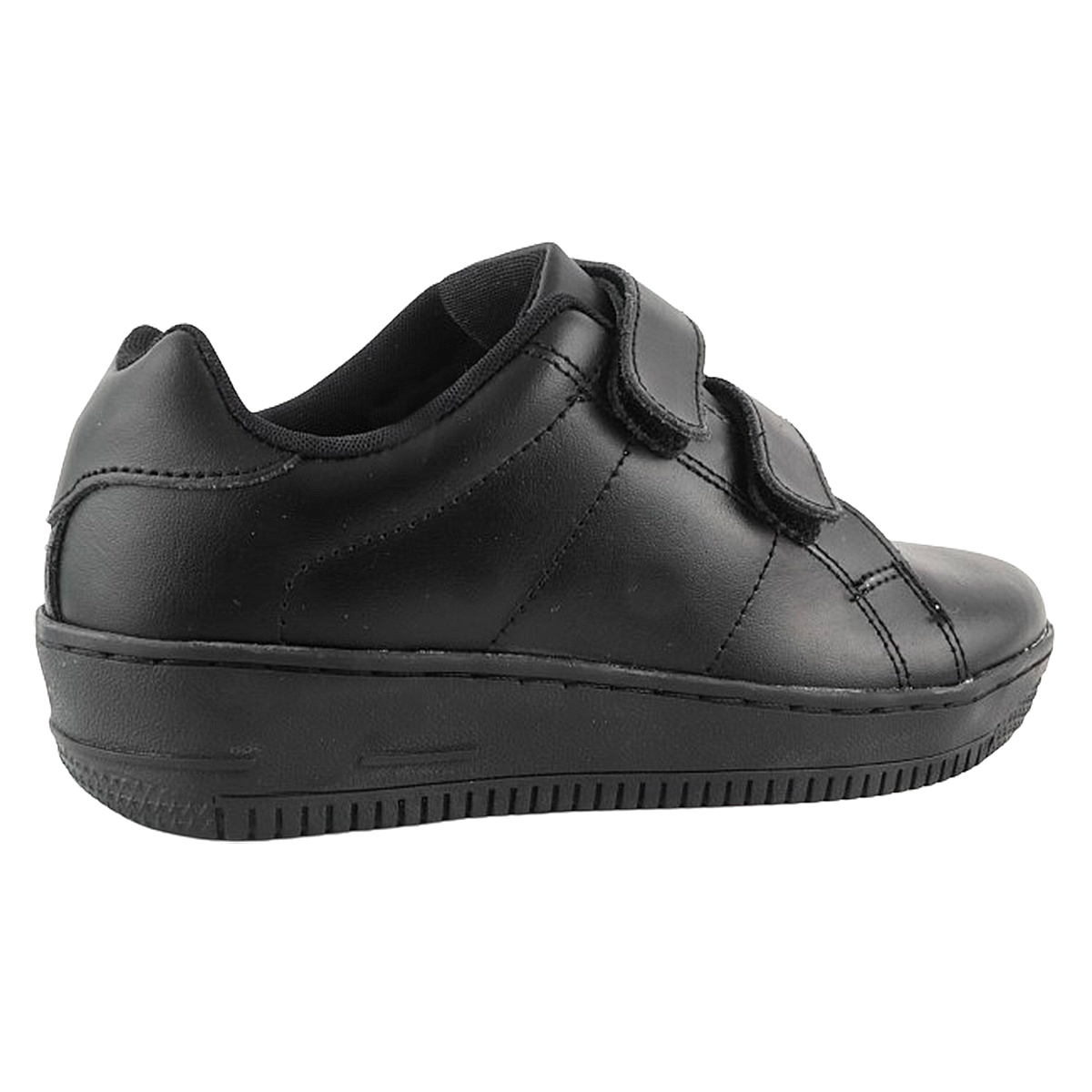 Tenis Deportivos Escolares 100% piel ligero casual negro 1260-n
