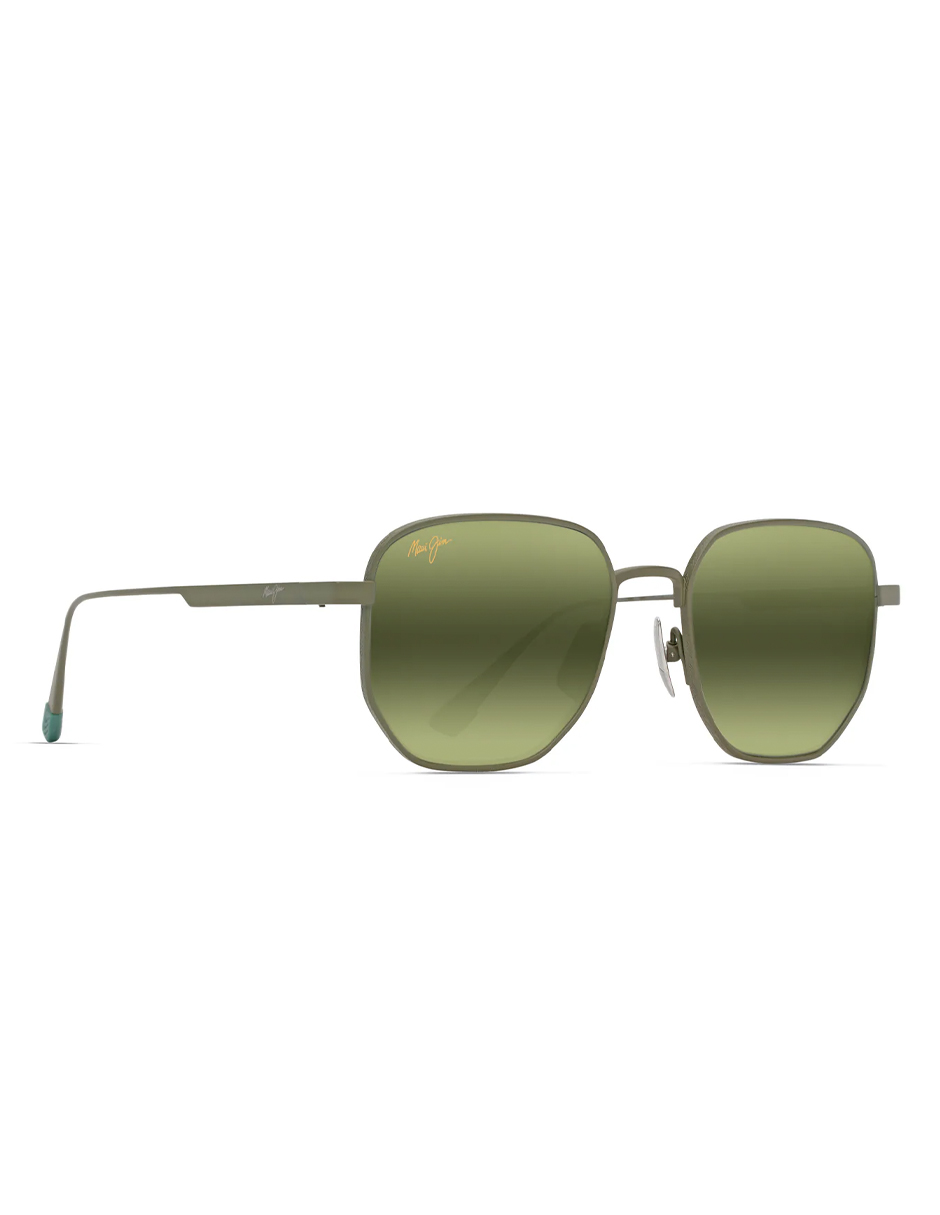 HT Lewalani Shiny Green Maui Jim Sunglasses lentes de sol HTS633-15