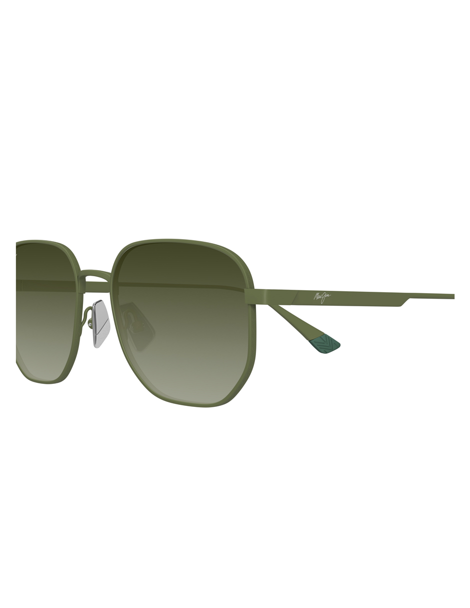 HT Lewalani Shiny Green Maui Jim Sunglasses lentes de sol HTS633-15