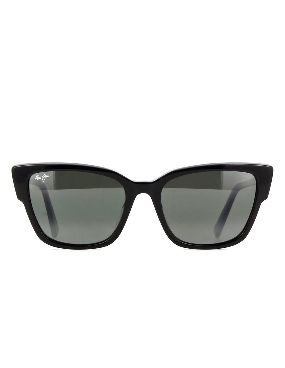 Grey Kou Black Gloss Maui Jim Sunglasses lentes de sol 884-02