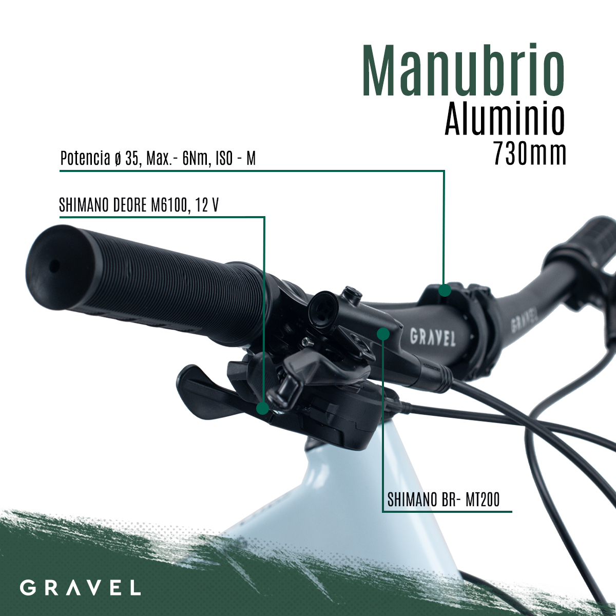 Bicicleta De Montaña Merú R29 12v Shimano Deore BLANCO Cuadro 19.