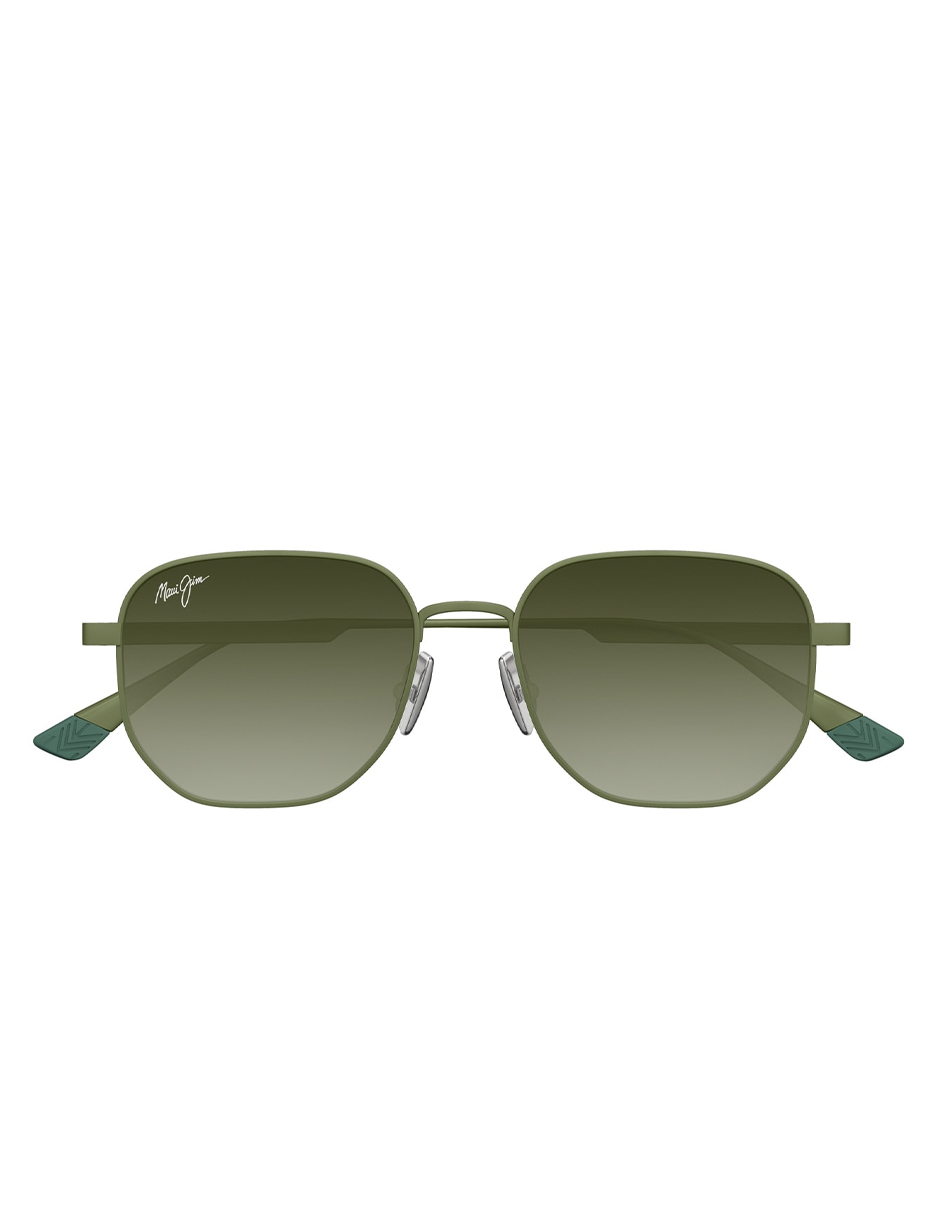HT Lewalani Shiny Green Maui Jim Sunglasses lentes de sol HTS633-15