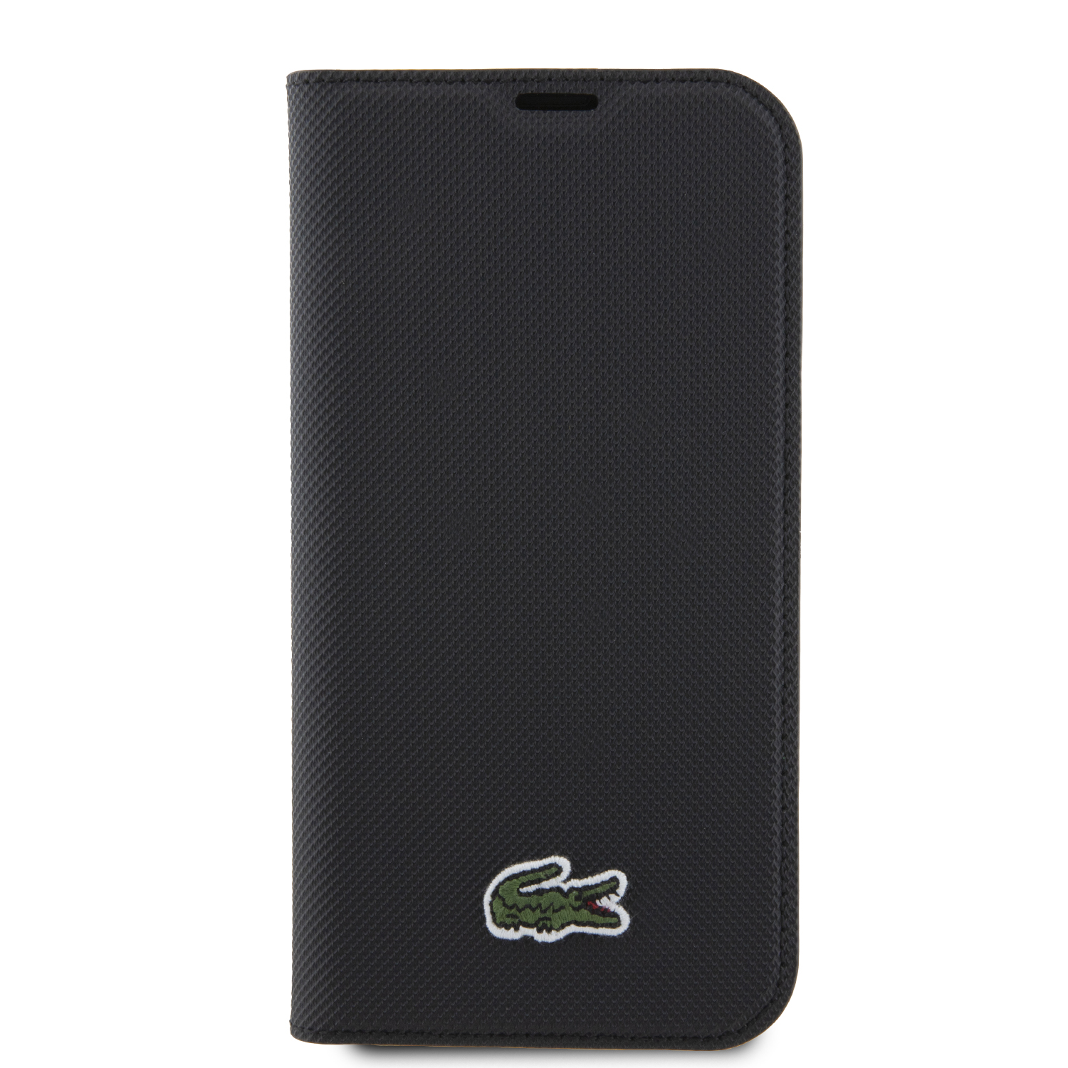 Funda Lacoste para iPhone 14 Negro Con Cartera 